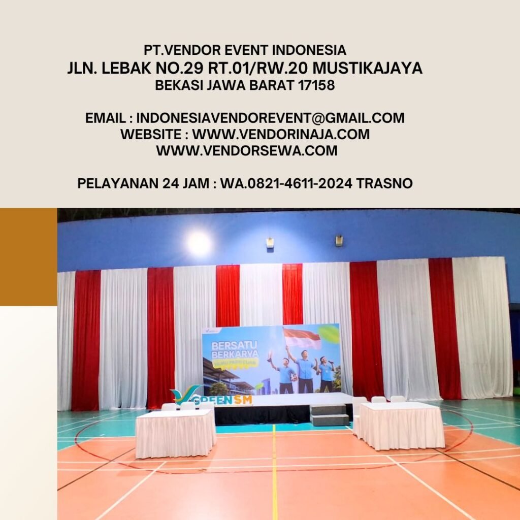 Sewa Tirai,Meja,Kursi,Backdrop,Panggung Tanjung Priok Jakarta Utara