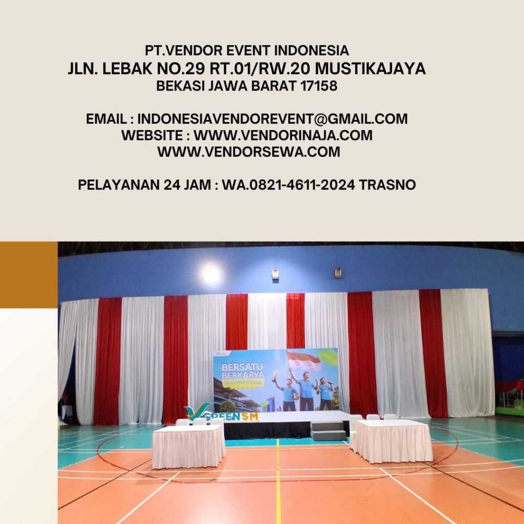 Sewa Tirai,Meja,Kursi,Backdrop,Panggung Tanjung Priok Jakarta Utara