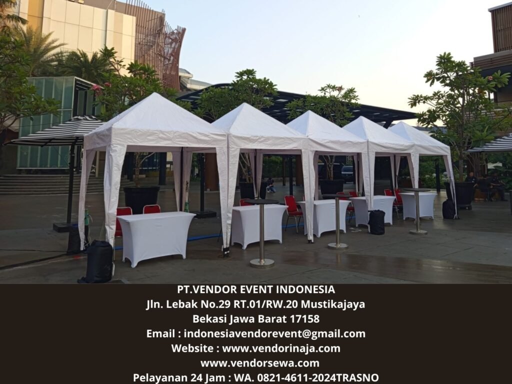 Sewa Tenda bazar Putih Cibarusah Bekasi