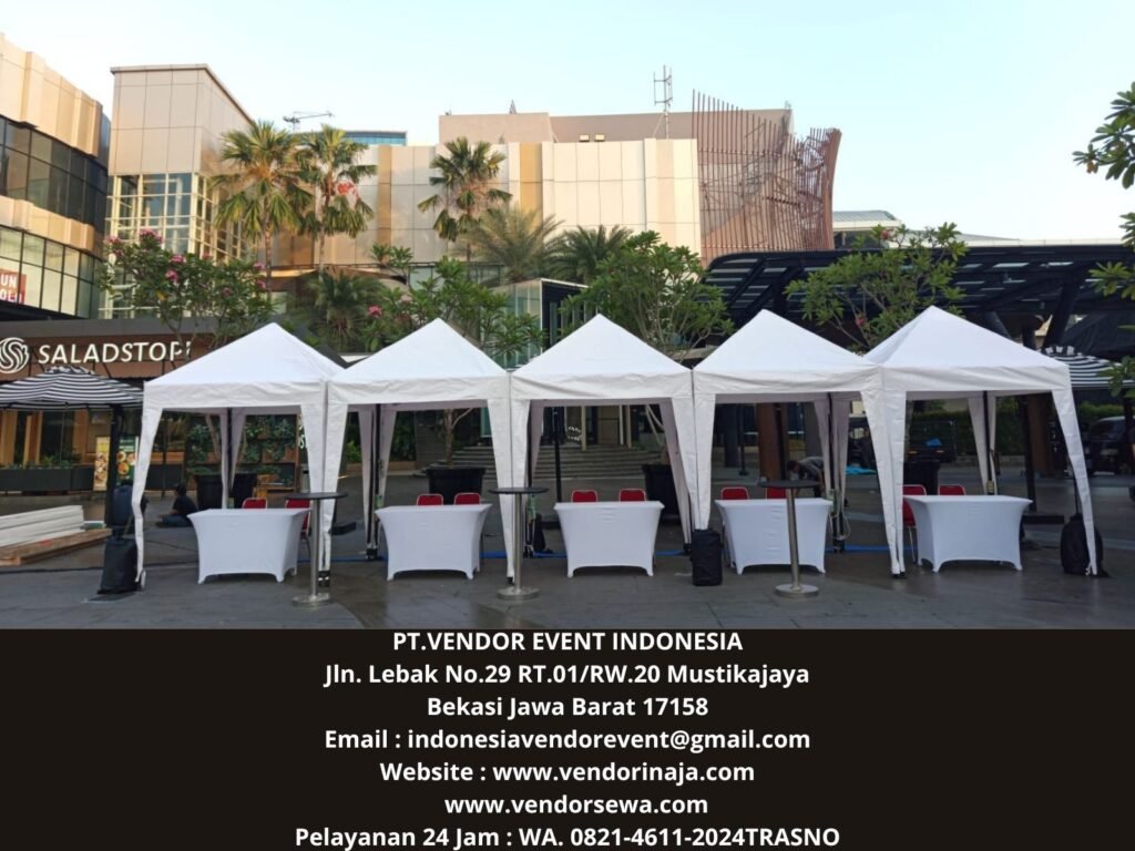 Sewa Tenda bazar Putih Cibarusah Bekasi