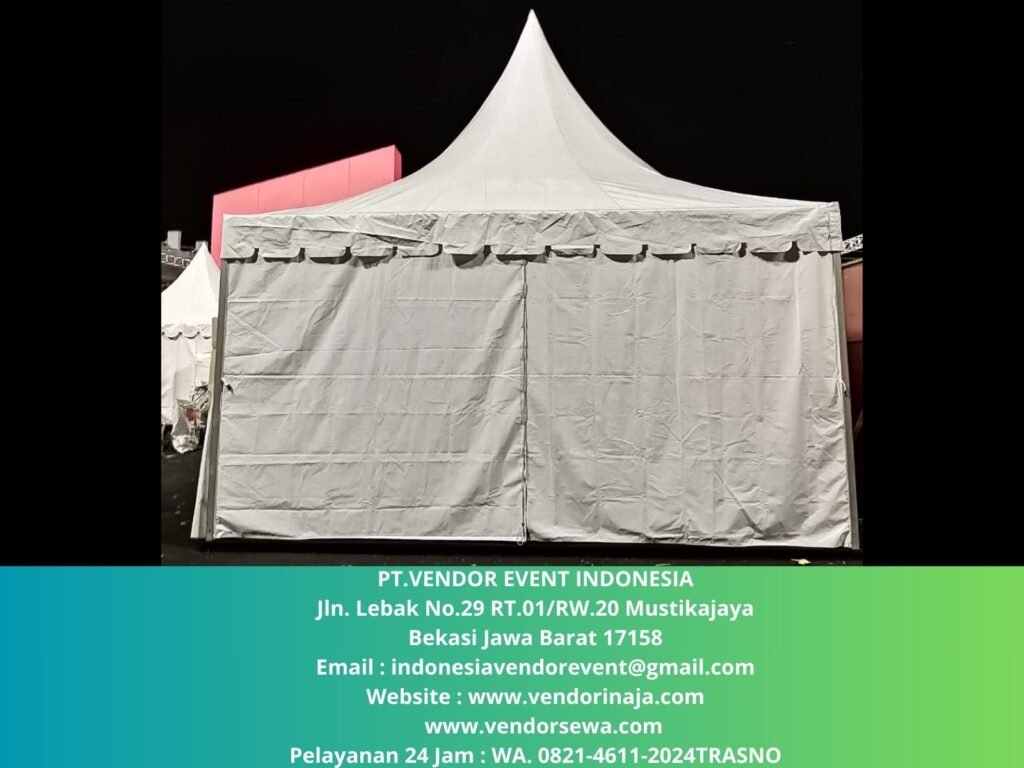 Sewa Tenda Plafon Poni Biru,Tenda Kerucut Cikarang (0821-4611-2024)
