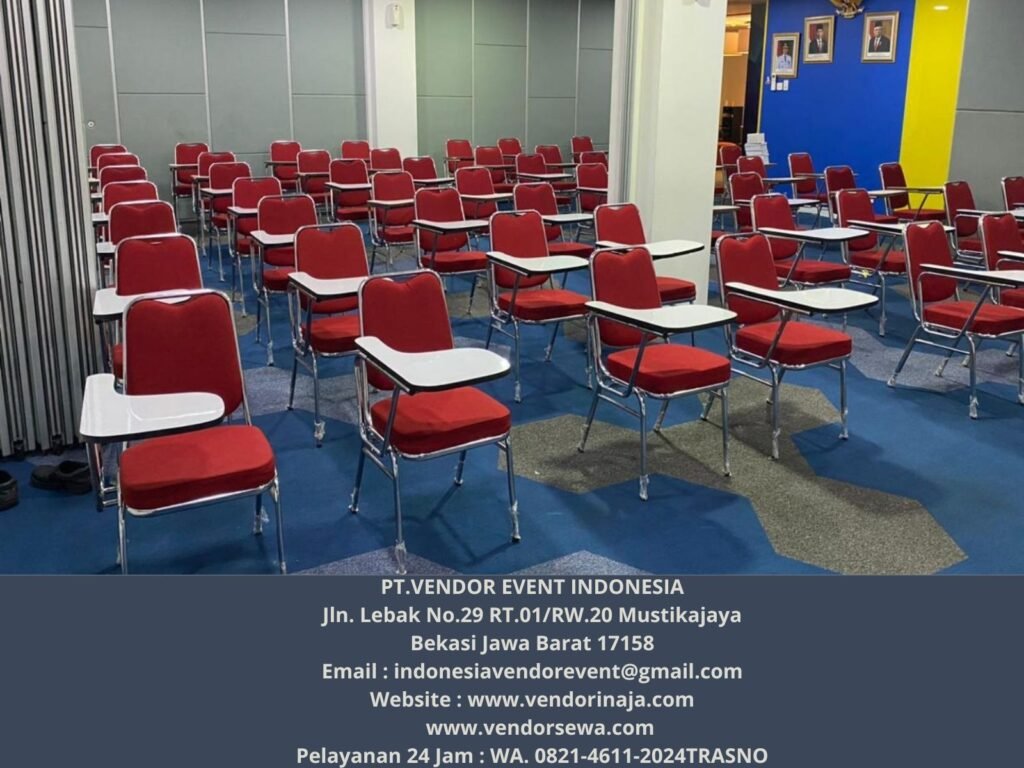 Rental Kursi Kuliah Merah PT KAI Jakarta