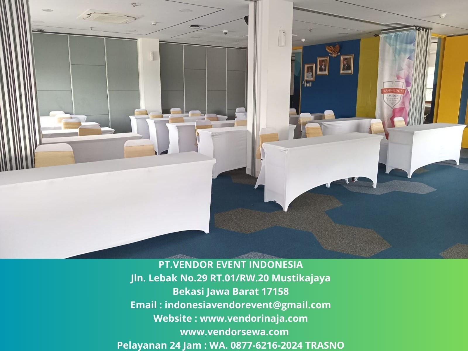 Sewa Meja IBM Taplak Ketat Putih Jakarta(0821-4611-2024)