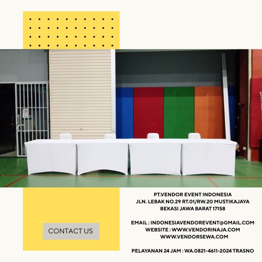 Sewa Kursi Dan Meja Cover Stretch Putih Jakarta (0821-4611-2024)