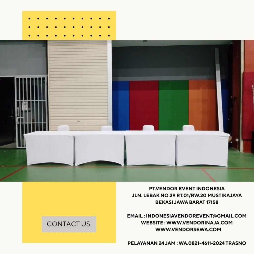 Sewa Kursi Dan Meja Cover Stretch Putih Jakarta (0821-4611-2024)