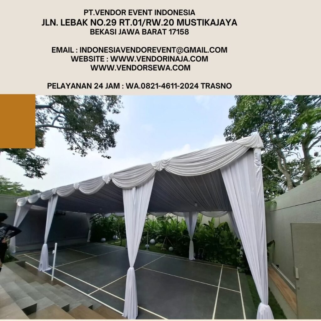 Sewa Tenda Dekorasi Serut Putih Di Jakarta