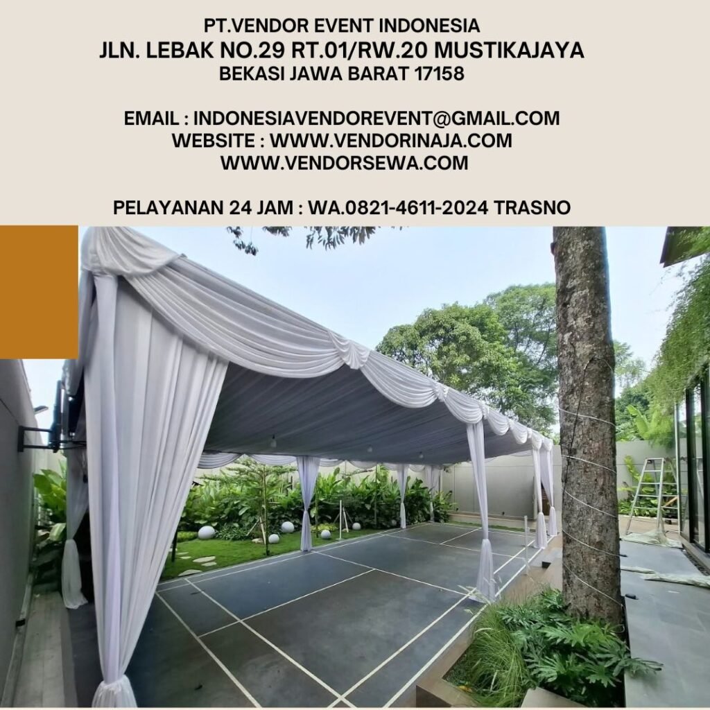 Sewa Tenda Dekorasi Serut Putih Di Jakarta