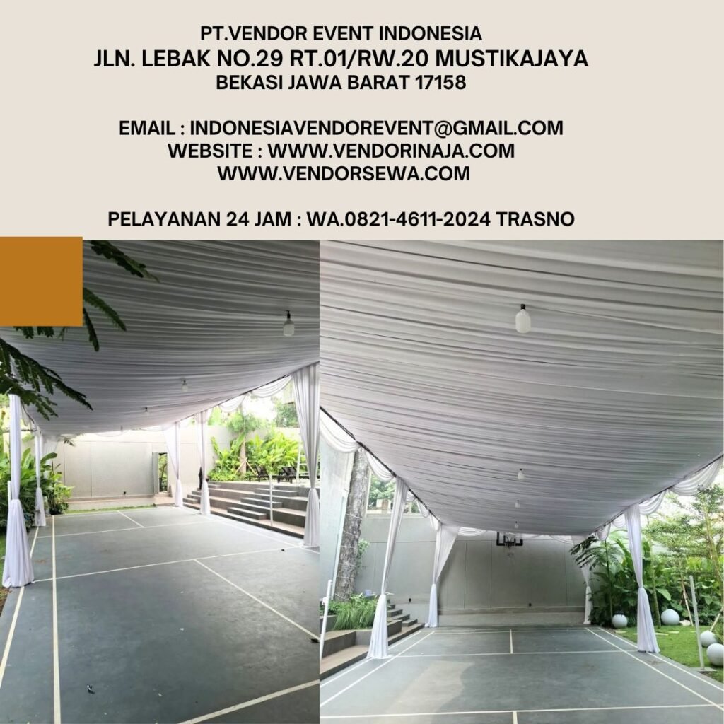 Sewa Tenda Dekorasi Serut Putih Di Jakarta