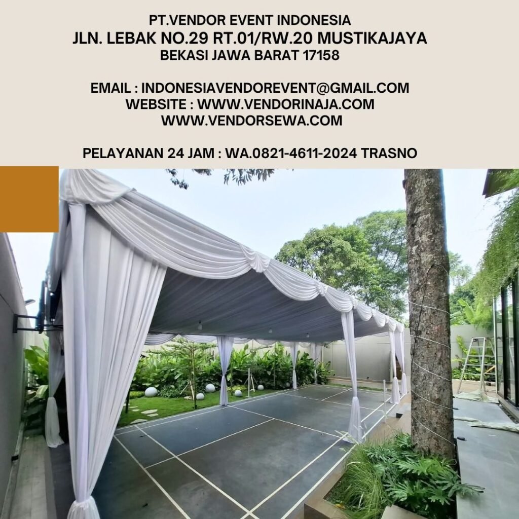 Sewa Tenda Dekorasi Serut Putih Di Jakarta