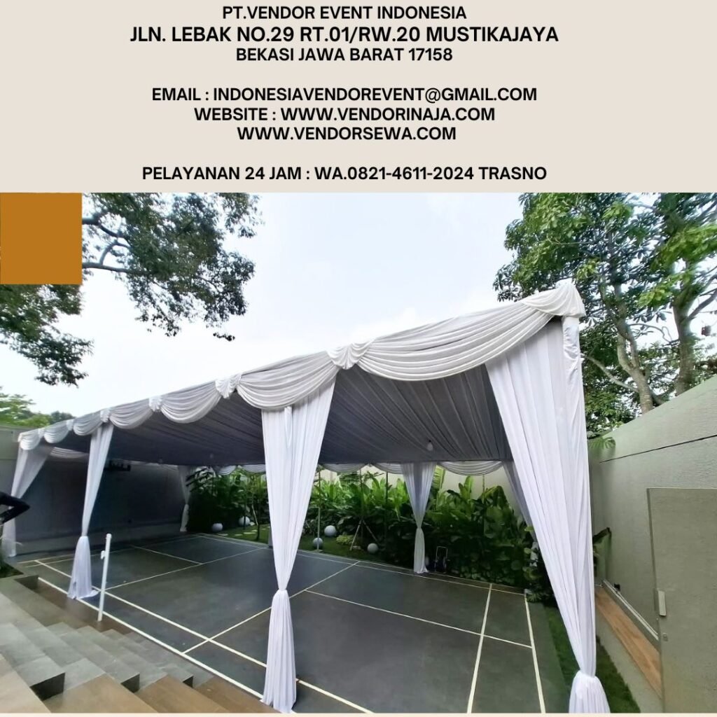Sewa Tenda Dekorasi Serut Putih Di Jakarta