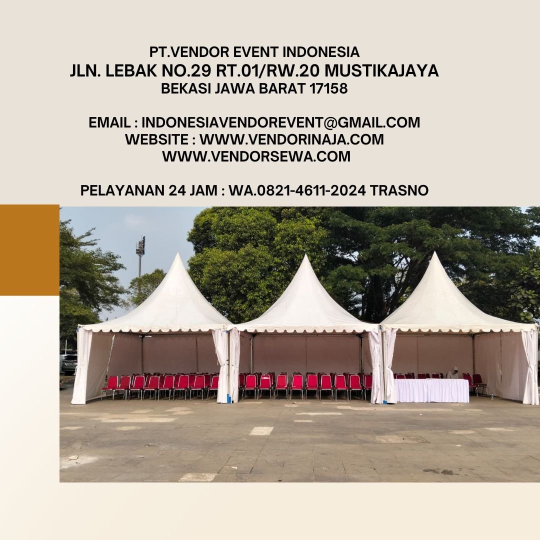 Sewa Tenda sarnafil,Kursi polos,Meja Kotak Jakarta