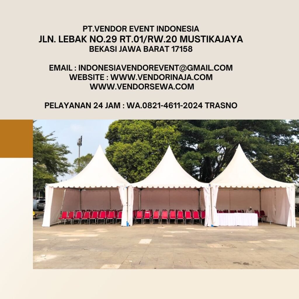Sewa Tenda sarnafil,Kursi polos,Meja Kotak Jakarta