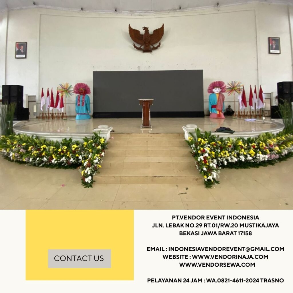 Sewa Tiang Bendera VIP Kayu,Podium Cokelat Depok (0821-4611-2024)