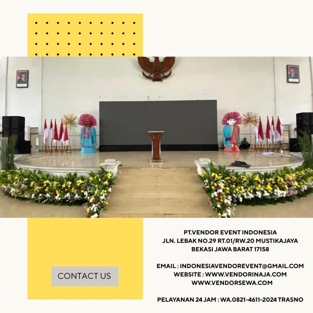 Sewa Tiang Bendera VIP Kayu,Podium Cokelat Depok (0821-4611-2024)