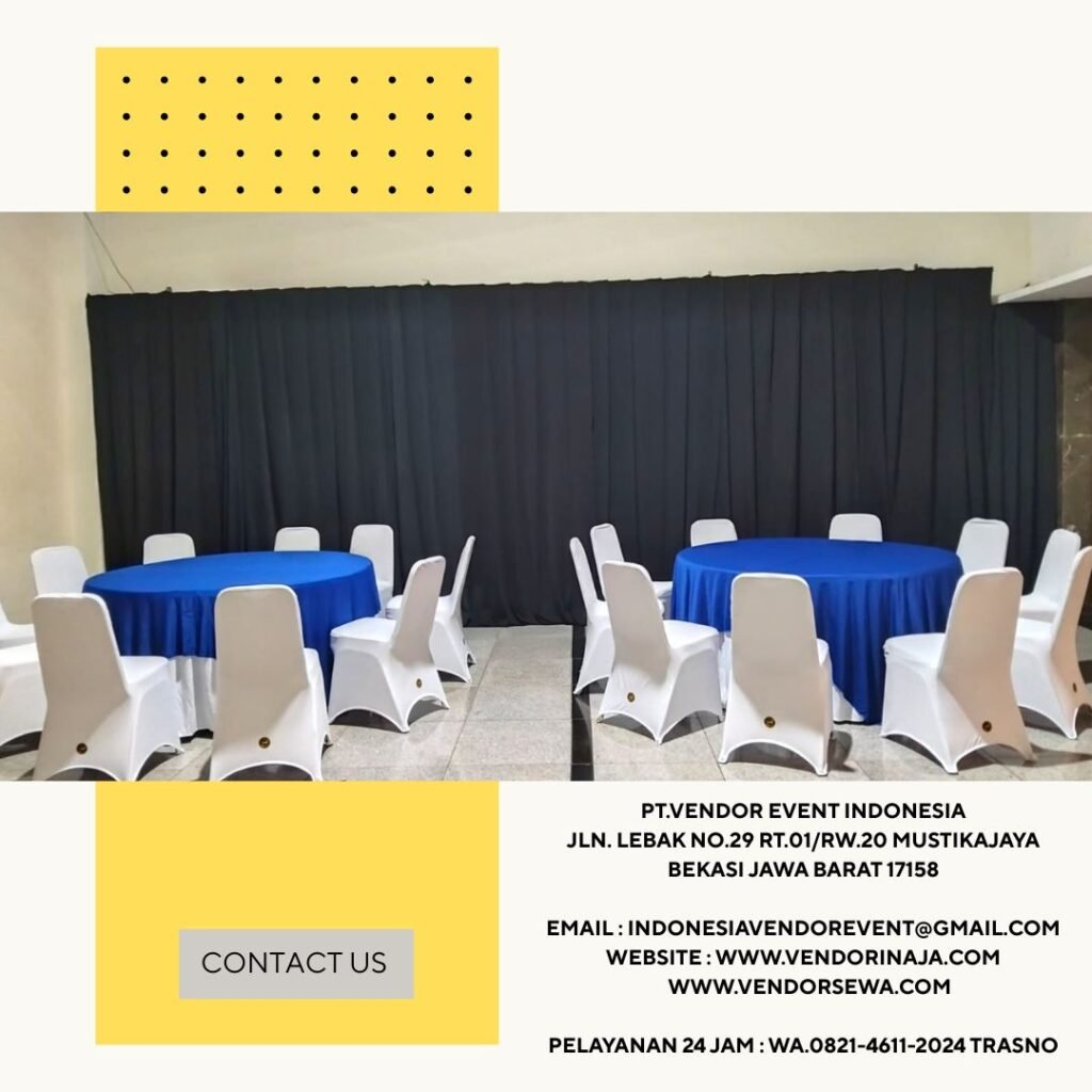 Sewa Tirai Hitam Penutup Dinding Jakarta (082146112024)