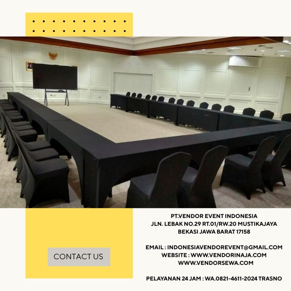 Menyewakan Meja IBM Cover Stretch Hitam Jakarta