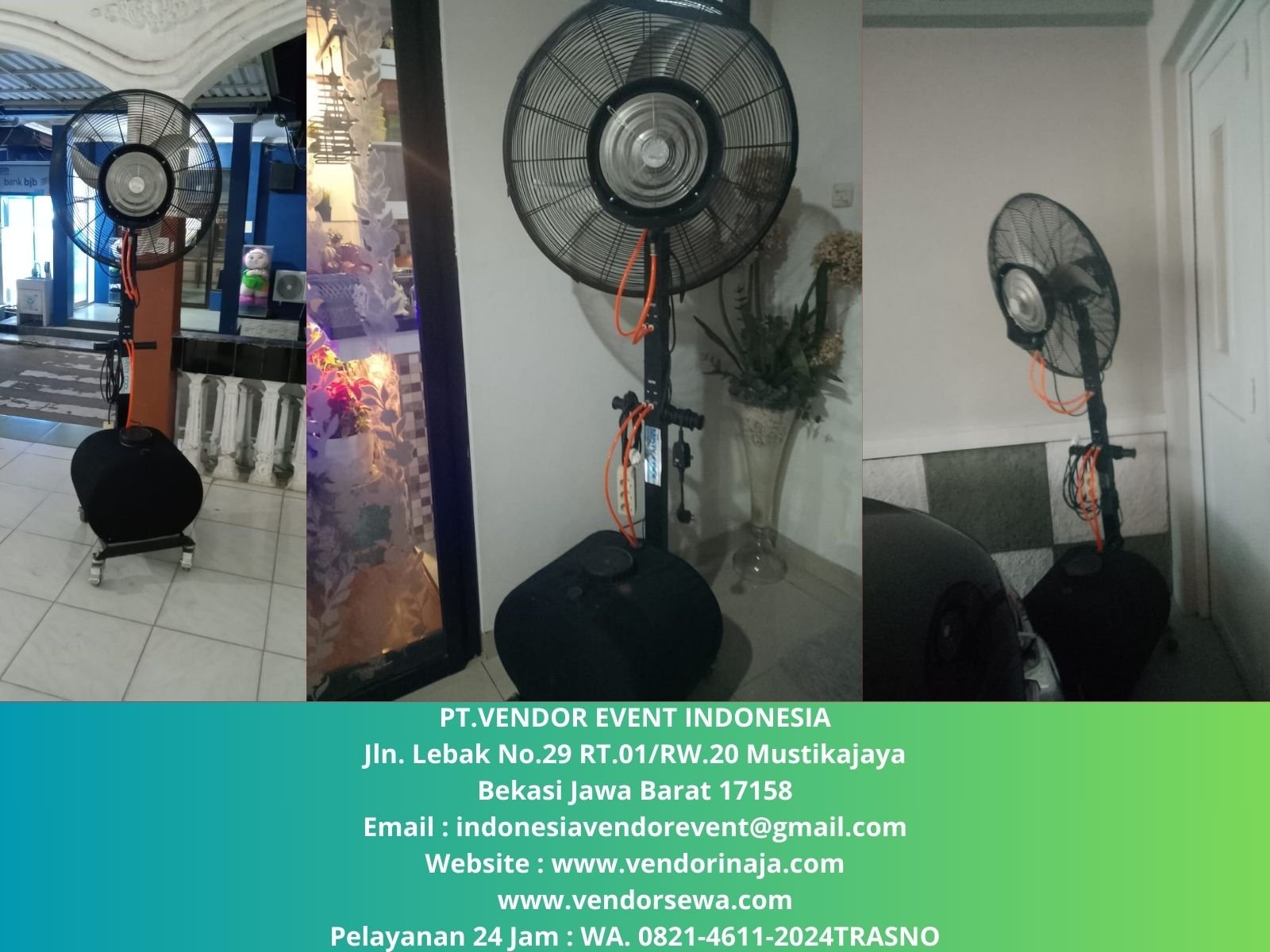 Rental Tenda Plafon Dan Misty fan Depok (0821-4611-2024)