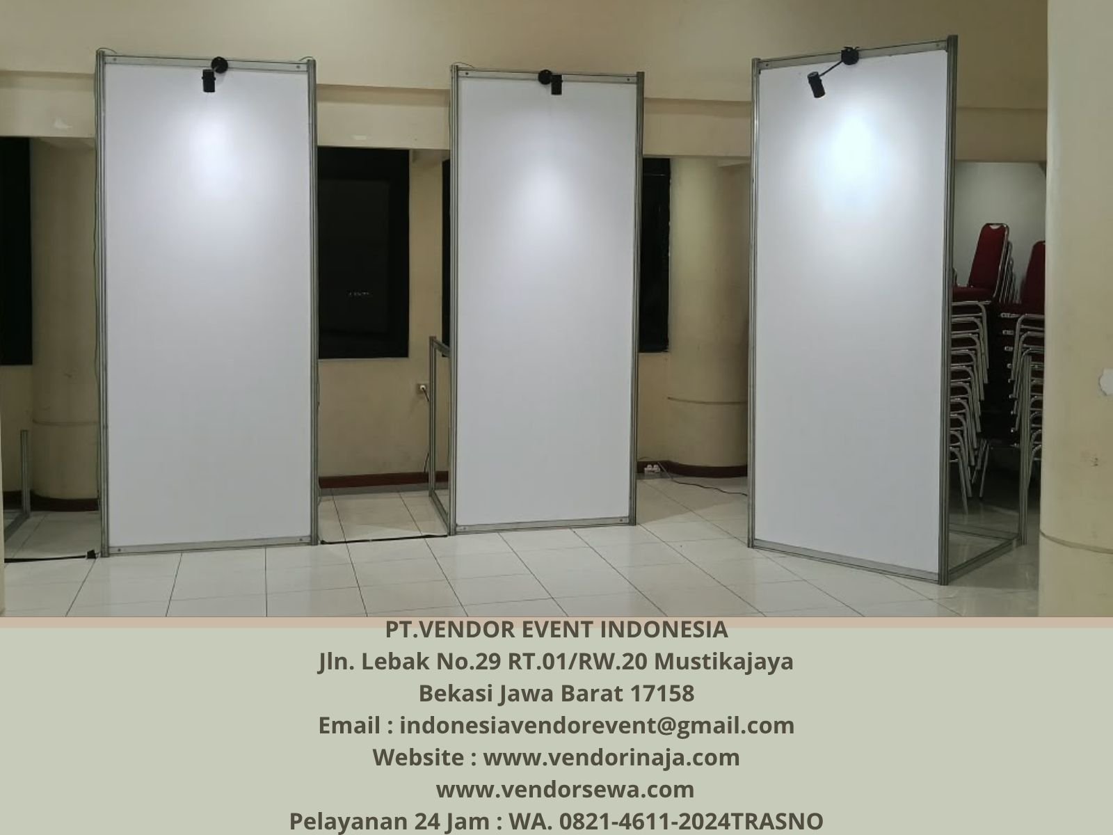 Sewa Partisi + Lampu Sorot Event Ui Depok (0821-4611-2024)