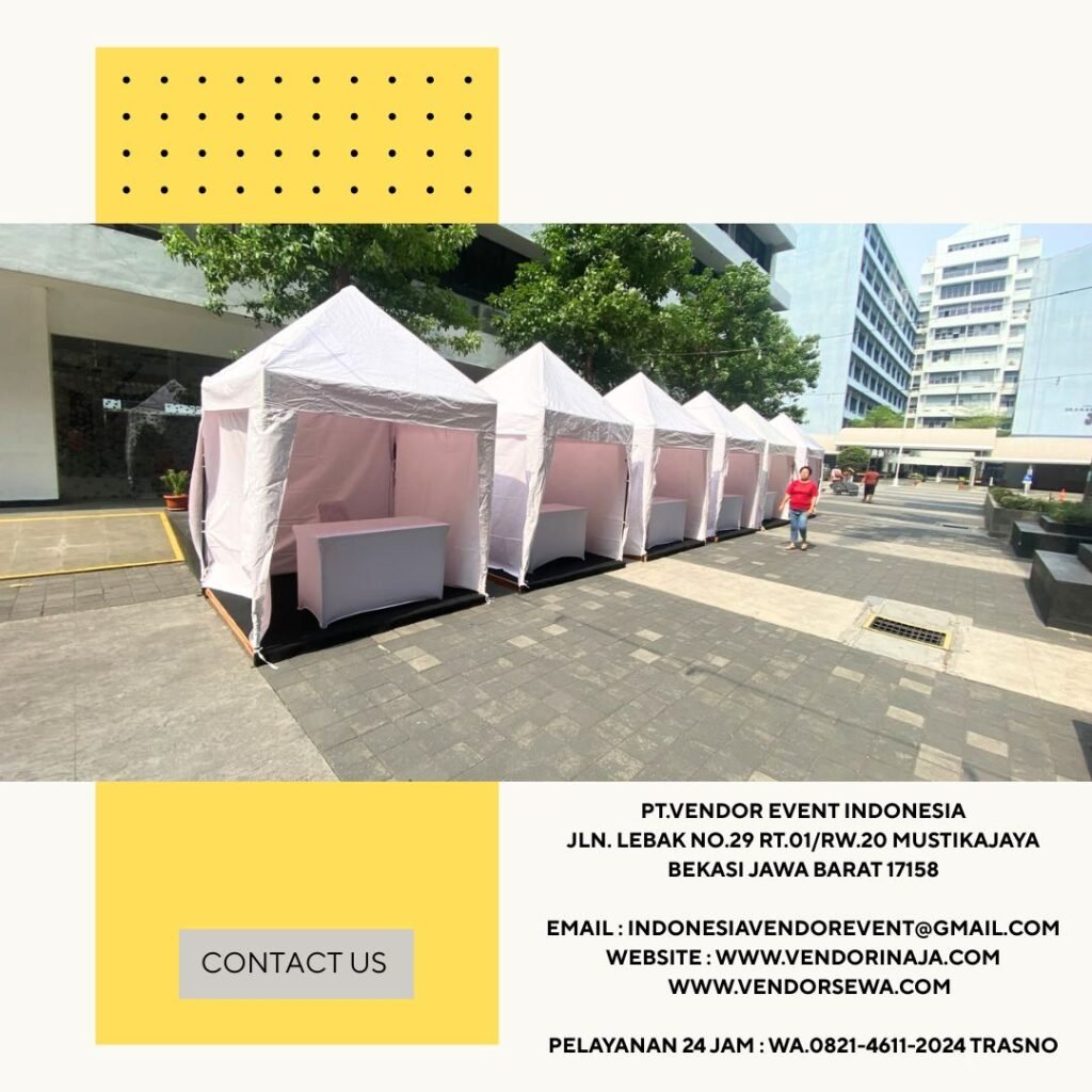 Rental Tenda Bazar Putih 2x2m Dan 3x3m Jakarta (0821-4611-2024)