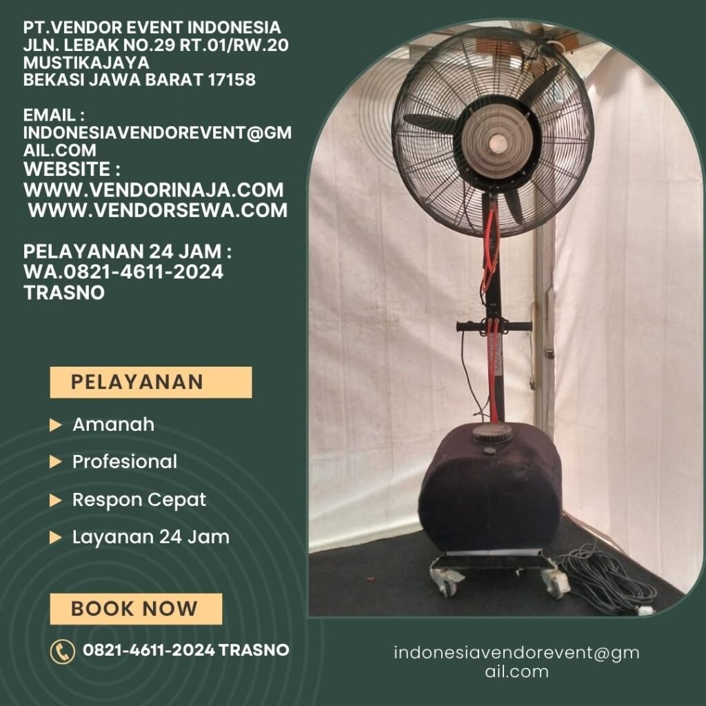Rental Tenda Plafon Dan Misty fan Depok (082146112024)