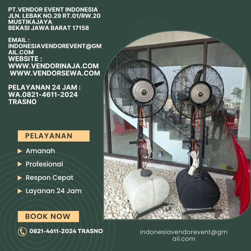 Rental Tenda Plafon Dan Misty fan Depok (082146112024)