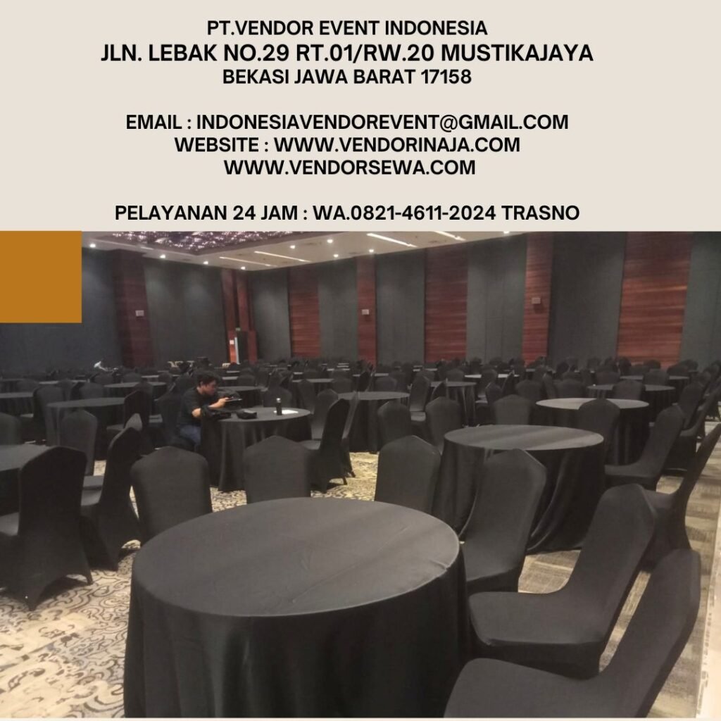 Sewa Round Table Taplak Tebar Hitam Jakarta (0821-4611-2024)