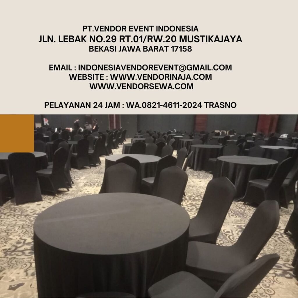 Sewa Round Table Taplak Tebar Hitam Jakarta (0821-4611-2024)