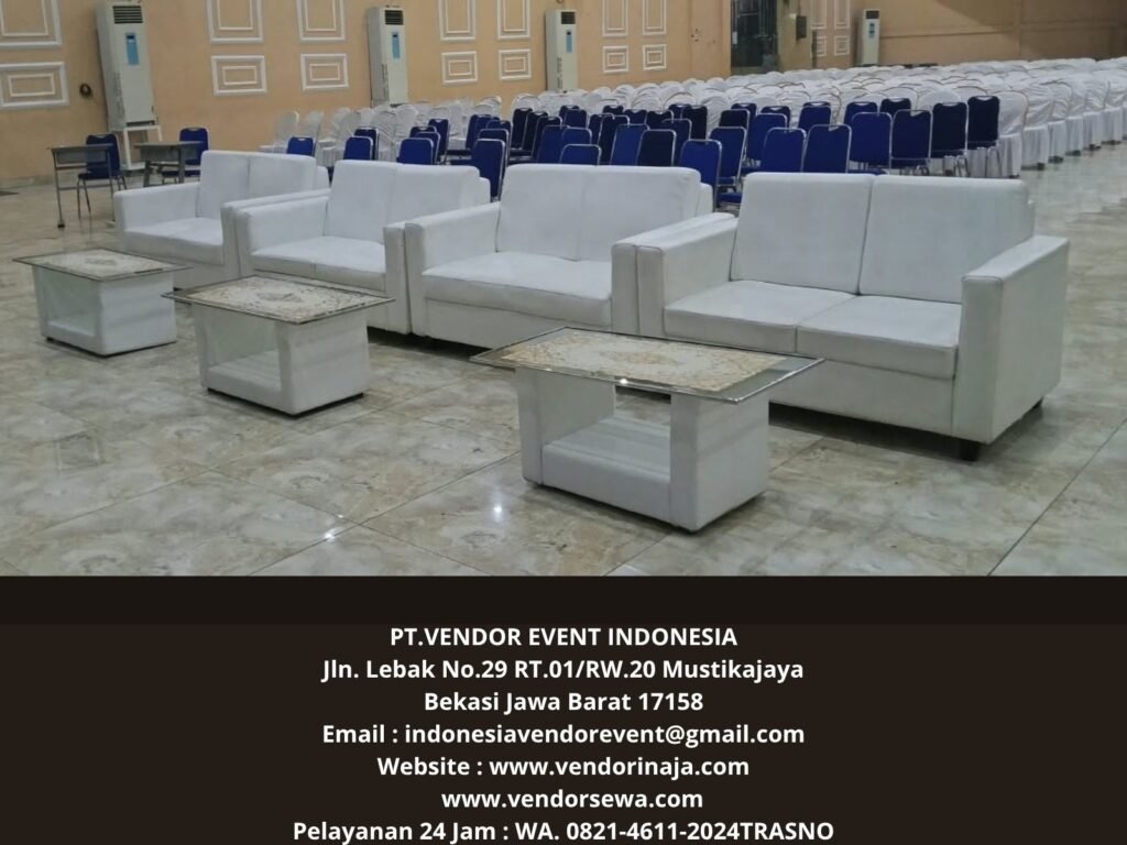 Sewa Sofa Dobel Event  Gedung gpm Bekasi (0821-4611-2024)